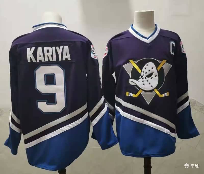 Anaheim Ducks Dark Blue #9 KARIYA NHL Jersey Anaheim Ducks Dark Blue #9 KARIYA NHL Jersey
