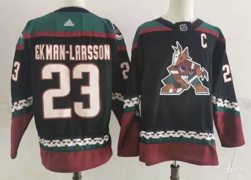 Arizona Coyotes Black #23 EKMAN LARSSON NHL Jersey Arizona Coyotes Black #23 EKMAN LARSSON NHL Jersey