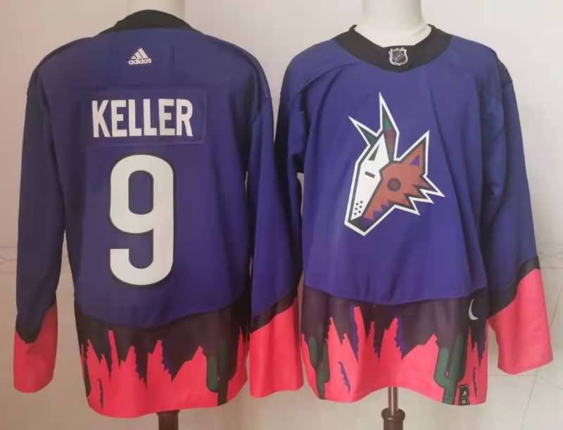 Arizona Coyotes Purple #9 KELLER NHL Jersey Arizona Coyotes Purple #9 KELLER NHL Jersey