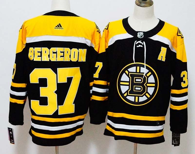 Boston Bruins Black #37 BERGERON NHL Jersey Boston Bruins Black #37 BERGERON NHL Jersey