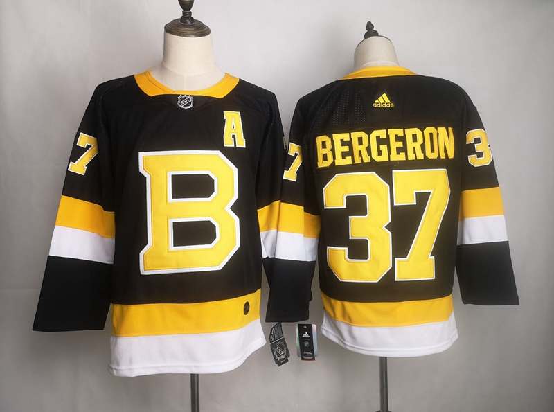 Boston Bruins Black #37 BERGERON Classics NHL Jersey Boston Bruins Black #37 BERGERON Classics NHL Jersey