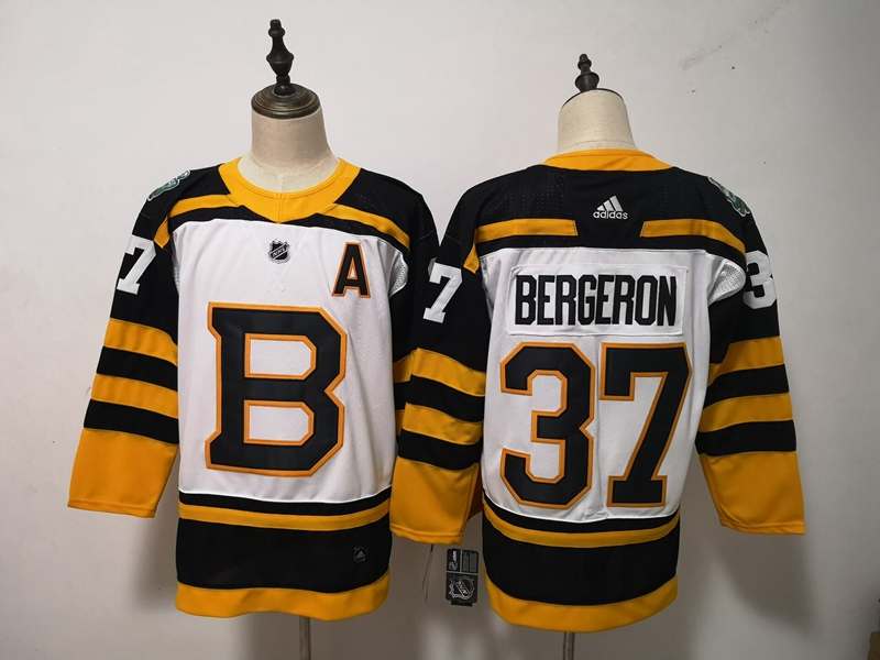 Boston Bruins White #37 BERGERON Classics NHL Jersey Boston Bruins White #37 BERGERON Classics NHL Jersey
