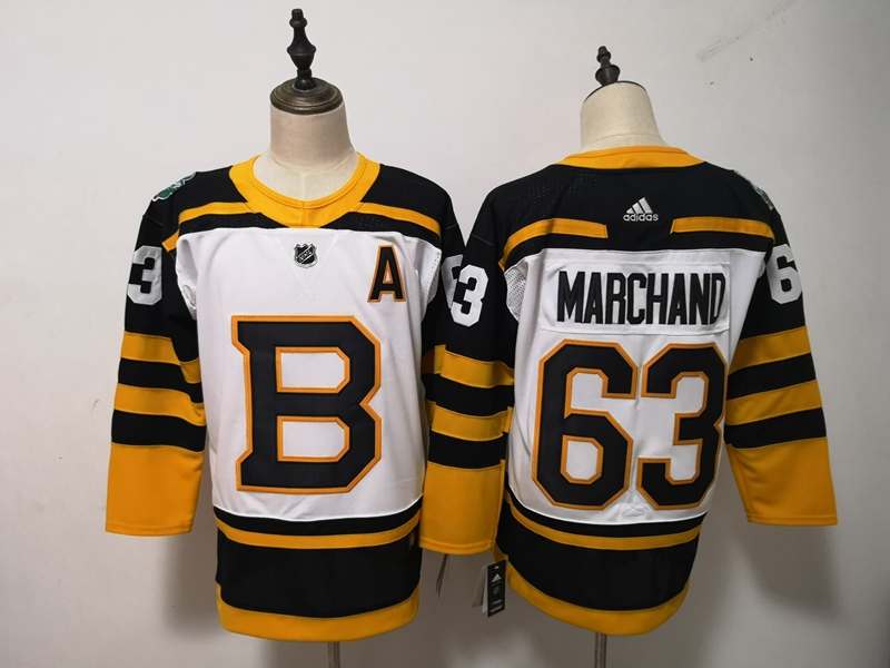 Boston Bruins White #63 MARGHAND Classics NHL Jersey Boston Bruins White #63 MARGHAND Classics NHL Jersey