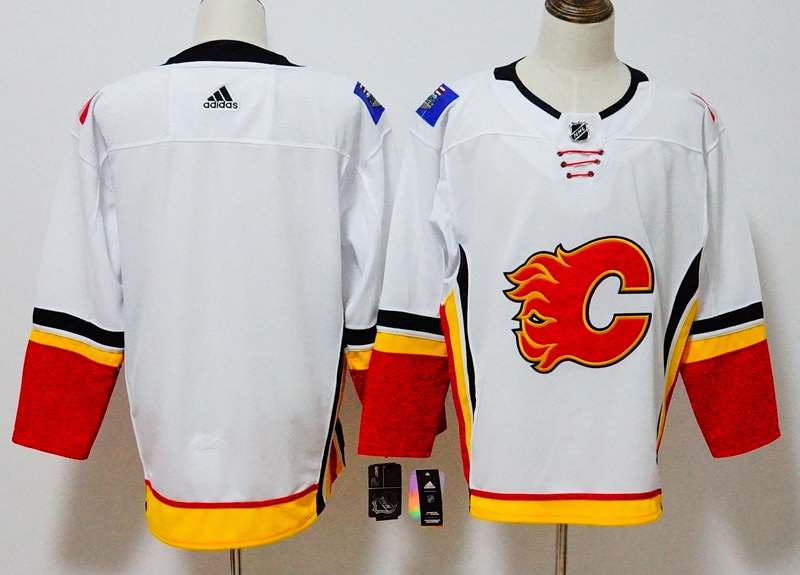 Calgary Flames White NHL Jersey Custom Calgary Flames White NHL Jersey Custom