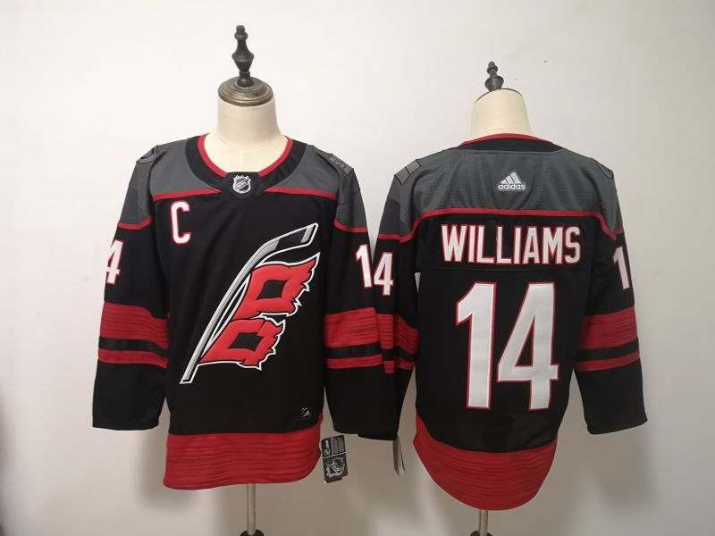 Carolina Hurricanes Black #14 WILLAMS NHL Jersey Carolina Hurricanes Black #14 WILLAMS NHL Jersey