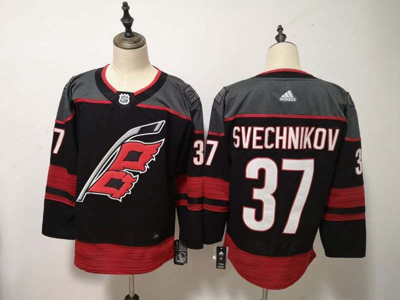 Carolina Hurricanes Black #37 SVECHNIKOV NHL Jersey Carolina Hurricanes Black #37 SVECHNIKOV NHL Jersey