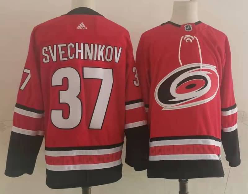 Carolina Hurricanes Red #37 SVECHNIKOV NHL Jersey Carolina Hurricanes Red #37 SVECHNIKOV NHL Jersey
