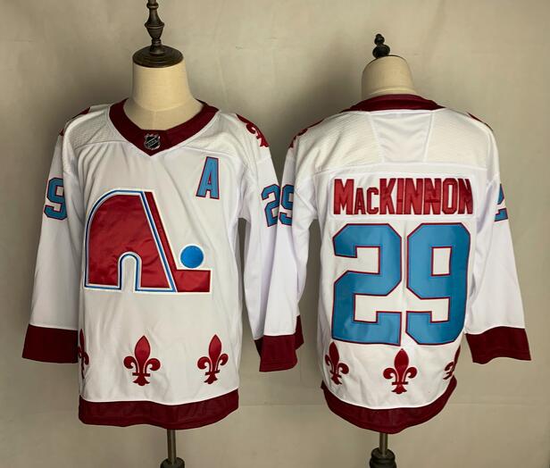 Colorado Avalanche White #29 MACKINNON Classics NHL Jersey Colorado Avalanche White #29 MACKINNON Classics NHL Jersey
