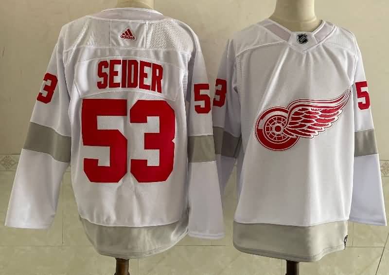 Detroit Red Wings White #53 SEIDER NHL Jersey Detroit Red Wings White #53 SEIDER NHL Jersey