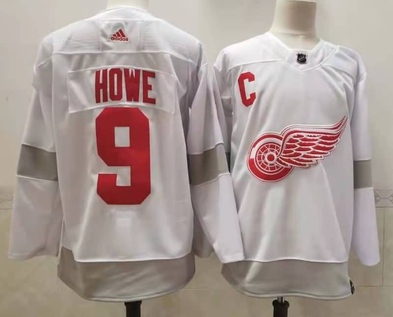 Detroit Red Wings White #9 HOWE NHL Jersey Detroit Red Wings White #9 HOWE NHL Jersey