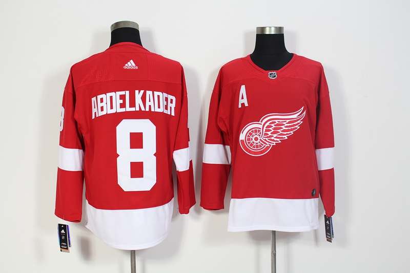 Detroit Red Wings Red #8 ACDELKADER NHL Jersey Detroit Red Wings Red #8 ACDELKADER NHL Jersey