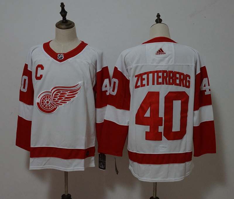 Detroit Red Wings White #40 ZETTERBERG NHL Jersey Detroit Red Wings White #40 ZETTERBERG NHL Jersey