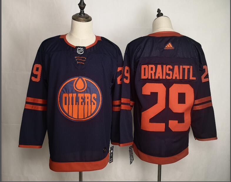 Edmonton Oilers Dark Blue #29 DRAISAITL NHL Jersey Edmonton Oilers Dark Blue #29 DRAISAITL NHL Jersey