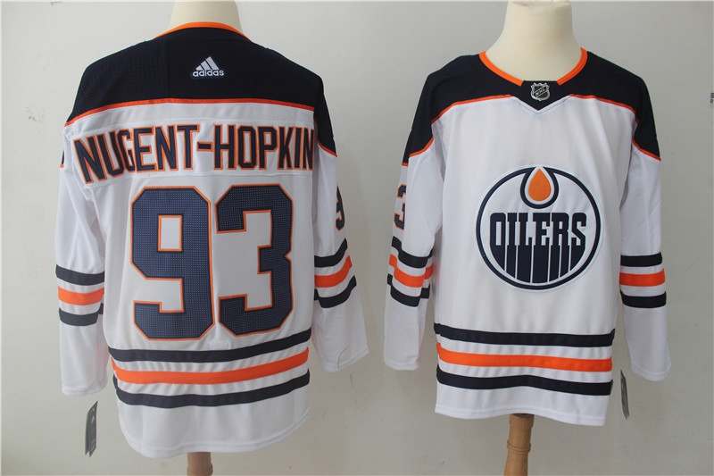 Edmonton Oilers White #93 NUGENT-HOPKINS NHL Jersey Edmonton Oilers White #93 NUGENT-HOPKINS NHL Jersey