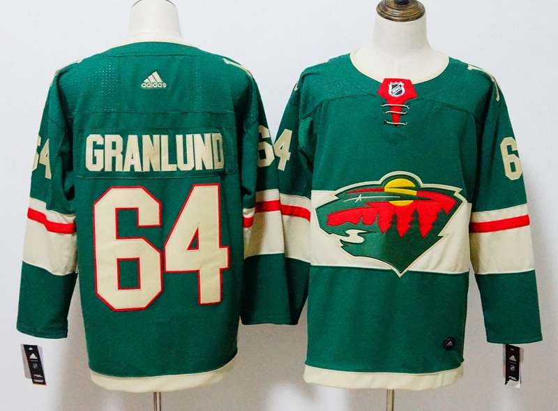 Minnesota Wild Green #64 GRANLUND NHL Jersey Minnesota Wild Green #64 GRANLUND NHL Jersey