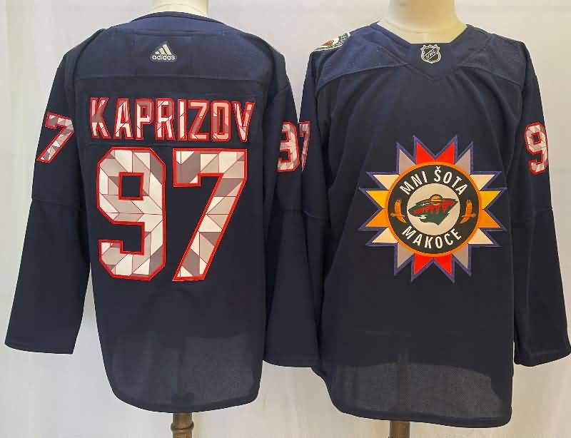 Minnesota Wild Dark Blue #97 KAPRIZOV NHL Jersey Minnesota Wild Dark Blue #97 KAPRIZOV NHL Jersey