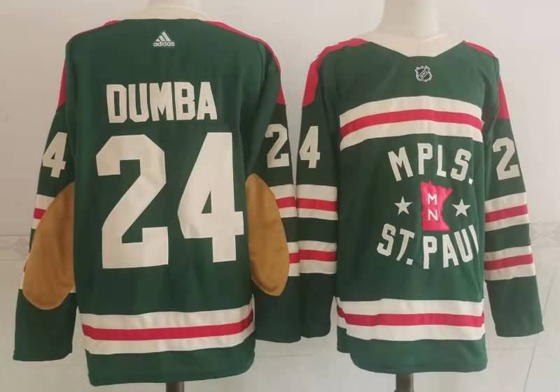 Minnesota Wild Green #24 DUMBA NHL Jersey Minnesota Wild Green #24 DUMBA NHL Jersey