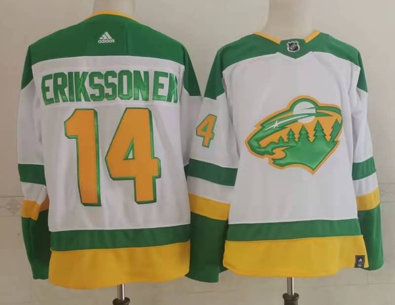 Minnesota Wild White #14 ERIKSSONEK NHL Jersey Minnesota Wild White #14 ERIKSSONEK NHL Jersey