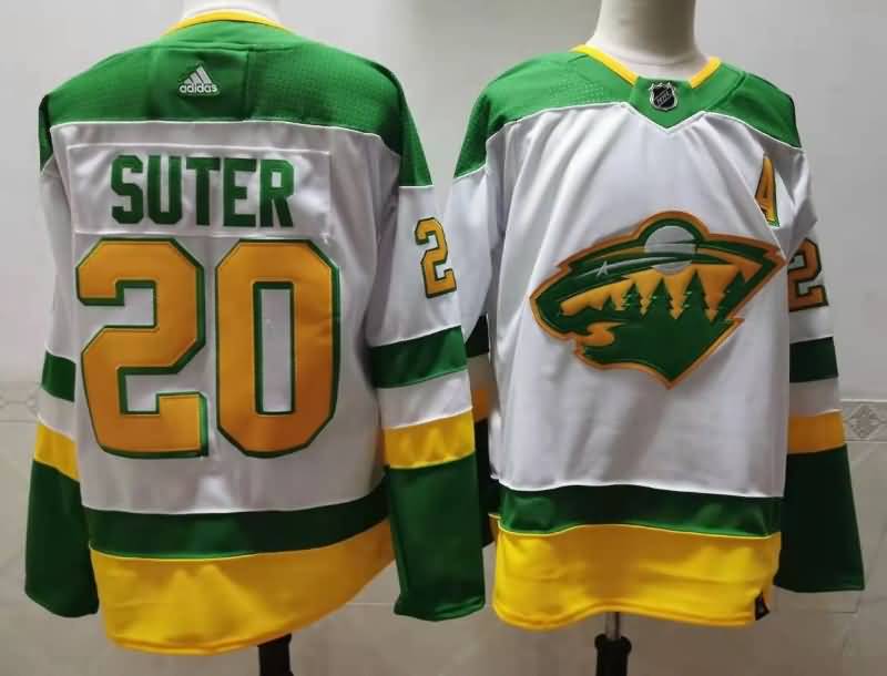 Minnesota Wild White #20 SUTER NHL Jersey Minnesota Wild White #20 SUTER NHL Jersey