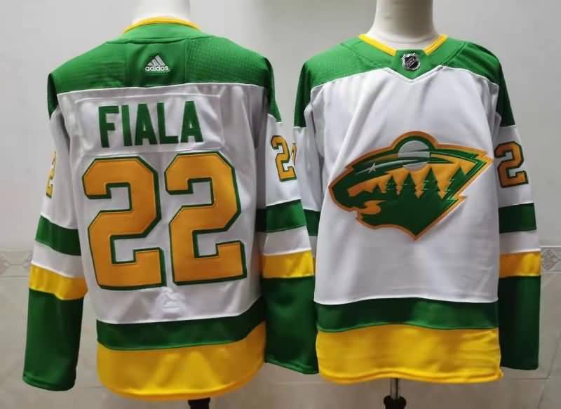 Minnesota Wild White #22 FIALA NHL Jersey Minnesota Wild White #22 FIALA NHL Jersey