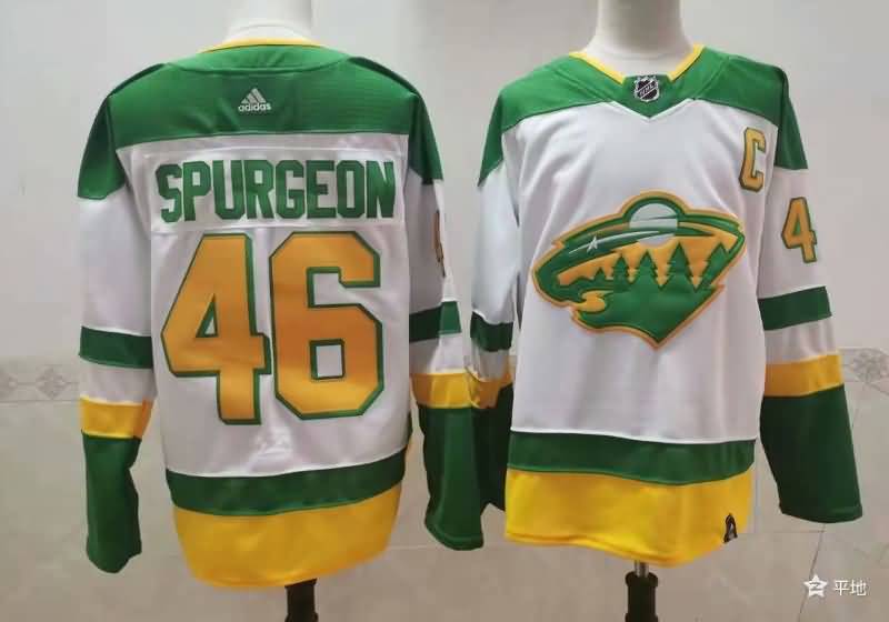 Minnesota Wild White #46 SPURGEON NHL Jersey Minnesota Wild White #46 SPURGEON NHL Jersey