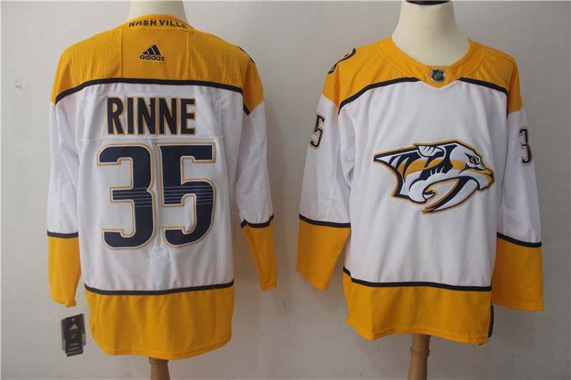 Nashville Predators White #35 RINNE NHL Jersey