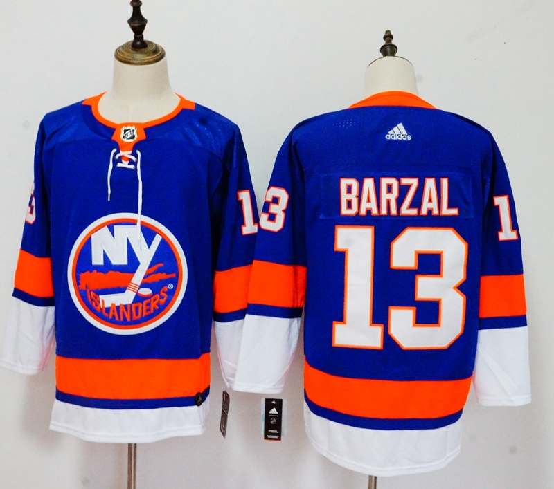 New York Islanders Blue #13 BARZAL NHL Jersey New York Islanders Blue #13 BARZAL NHL Jersey