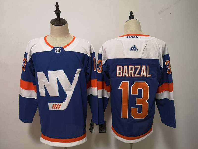 New York Islanders Blue #13 BARZAL NHL Jersey 02 New York Islanders Blue #13 BARZAL NHL Jersey 02