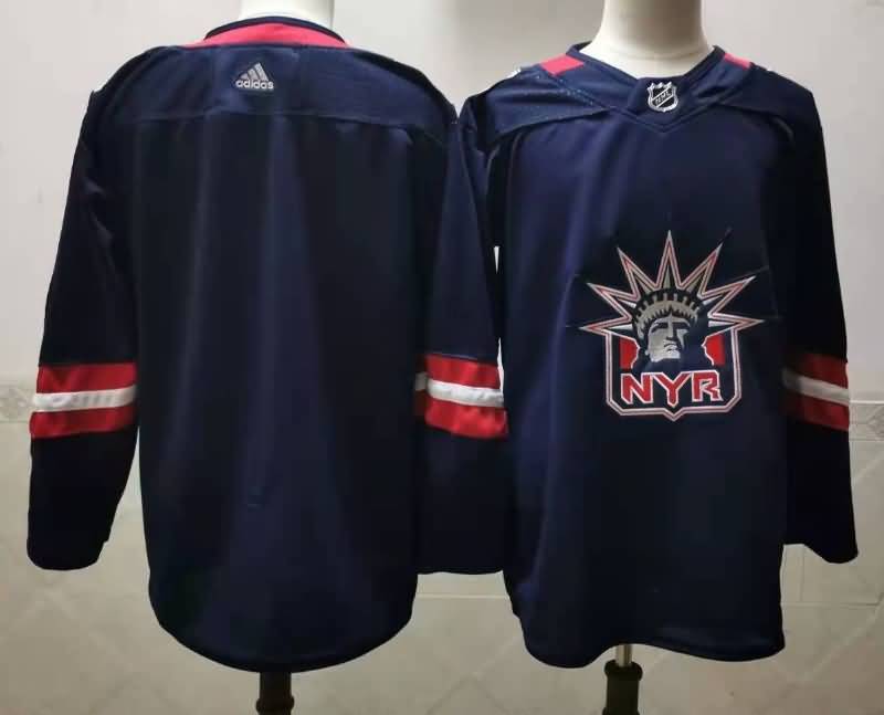 New York Rangers Dark Blue Classics NHL Jersey Custom New York Rangers Dark Blue Classics NHL Jersey Custom