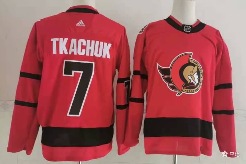 Ottawa Senators Red #7 TKACHUK NHL Jersey 02 Ottawa Senators Red #7 TKACHUK NHL Jersey 02