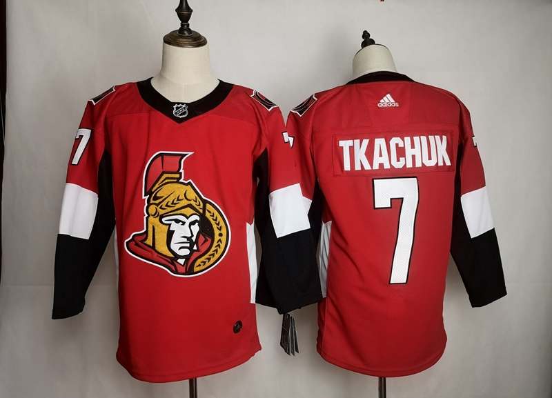 Ottawa Senators Red #7 TKACHUK NHL Jersey Ottawa Senators Red #7 TKACHUK NHL Jersey