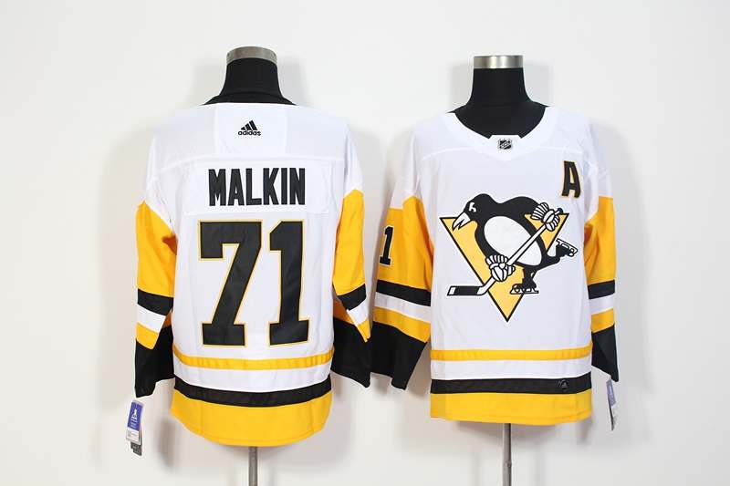 Pittsburgh Penguins White #71 MALKIN NHL Jersey Pittsburgh Penguins White #71 MALKIN NHL Jersey