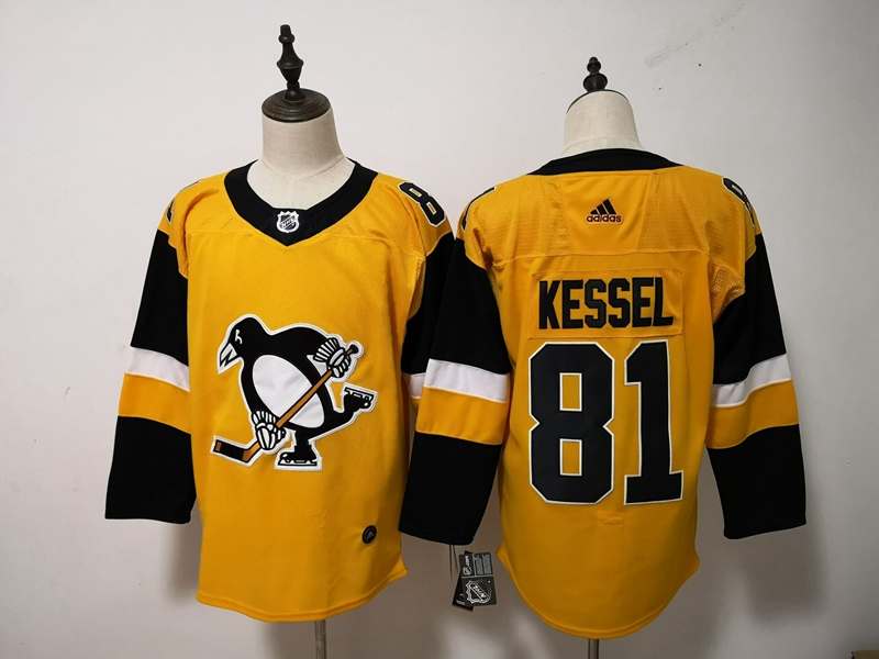 Pittsburgh Penguins Yellow #81 KESSEL NHL Jersey Pittsburgh Penguins Yellow #81 KESSEL NHL Jersey
