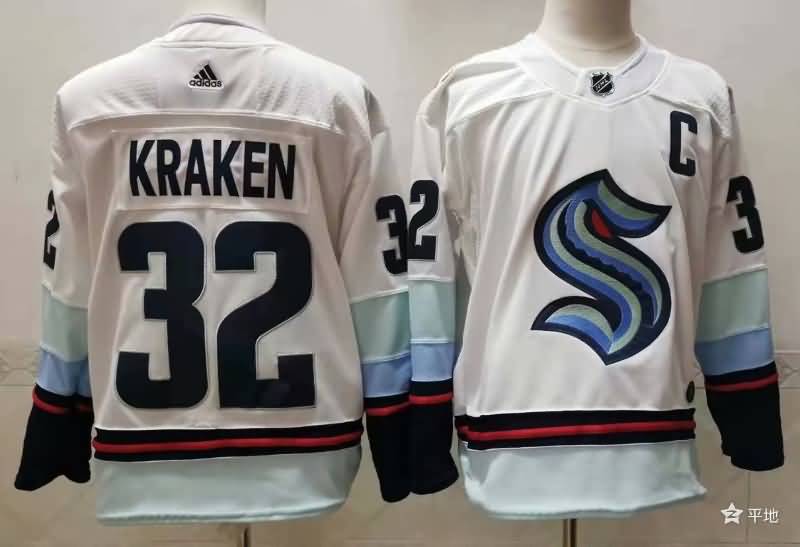 Seattle Kraken White #32 KRAKEN NHL Jersey Seattle Kraken White #32 KRAKEN NHL Jersey