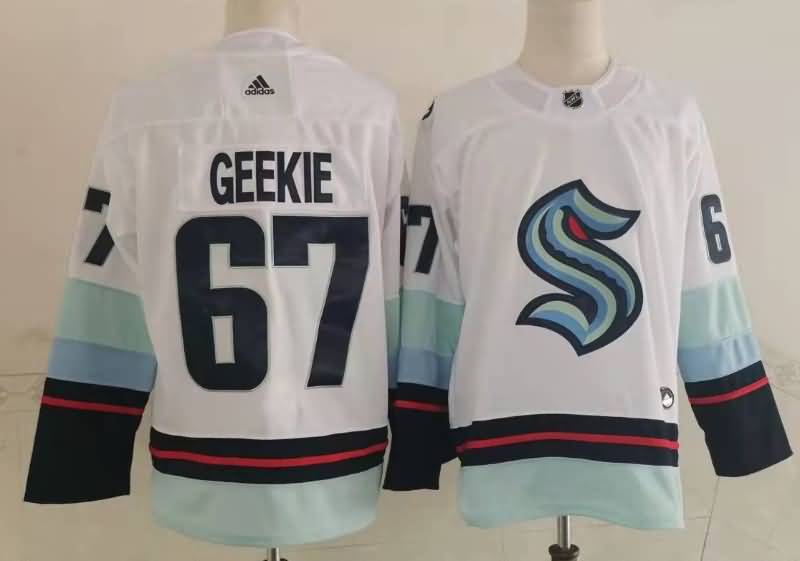 Seattle Kraken White #67 GEEKIE NHL Jersey Seattle Kraken White #67 GEEKIE NHL Jersey