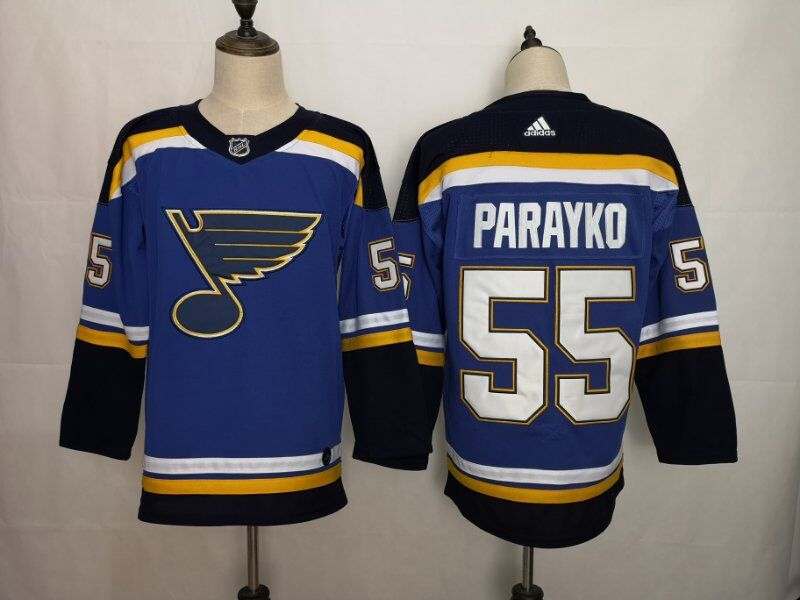 St Louis Blues Blue #55 PARAYKO NHL Jersey St Louis Blues Blue #55 PARAYKO NHL Jersey