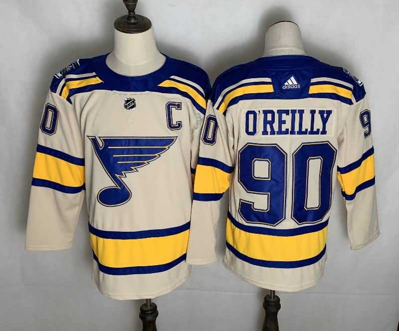 St Louis Blues Cream #90 OREILLY NHL Jersey St Louis Blues Cream #90 OREILLY NHL Jersey