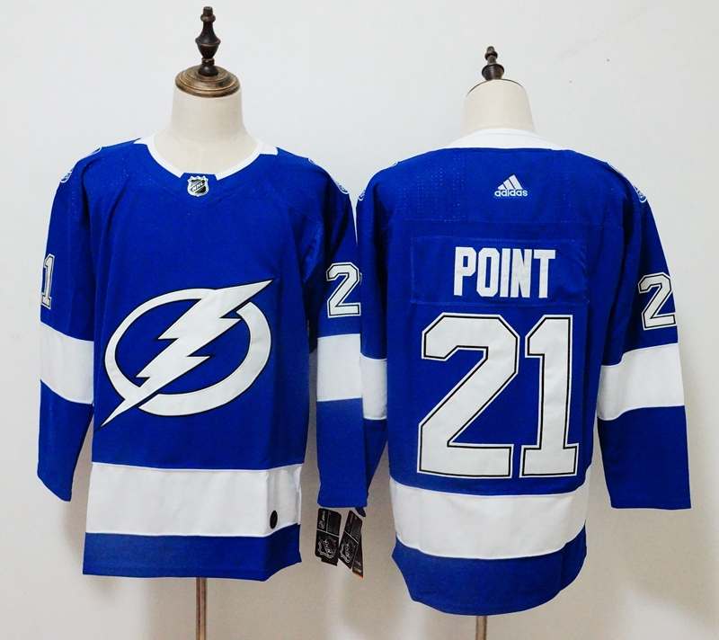 Tampa Bay Lightning Blue #21 POINT NHL Jersey Tampa Bay Lightning Blue #21 POINT NHL Jersey