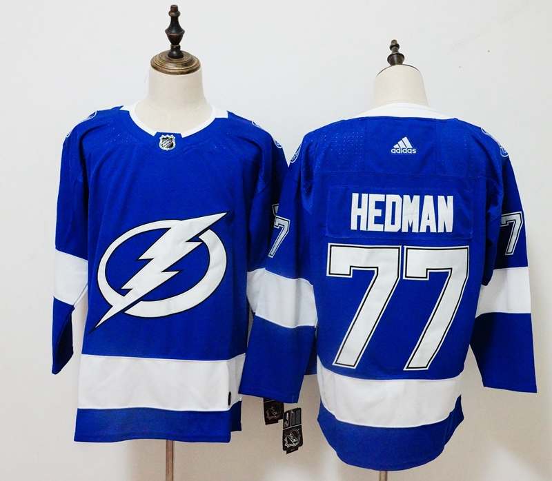 Tampa Bay Lightning Blue #77 HEDMAN NHL Jersey Tampa Bay Lightning Blue #77 HEDMAN NHL Jersey