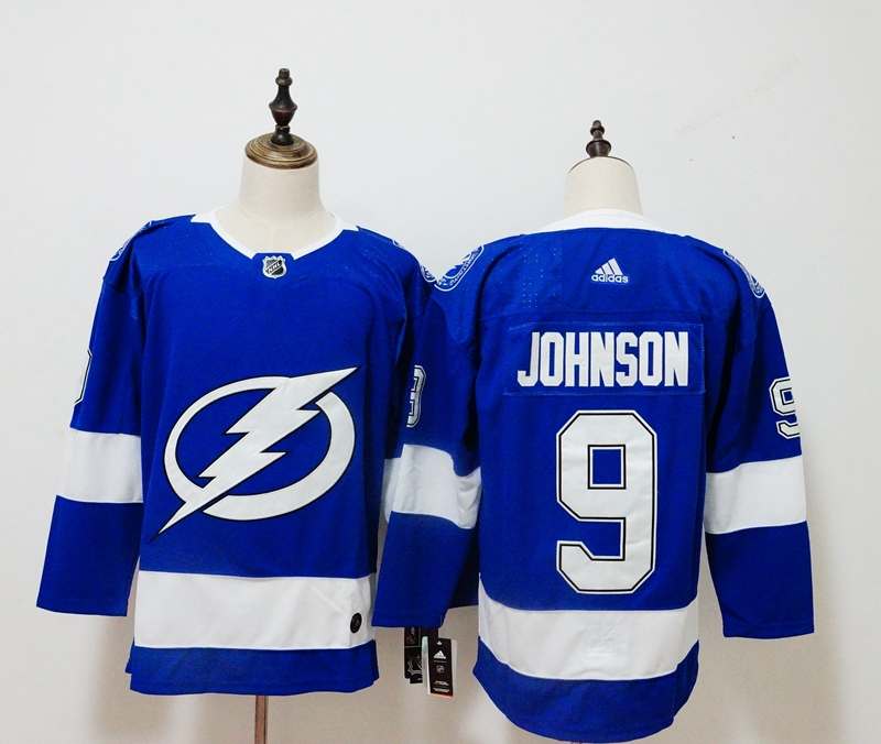 Tampa Bay Lightning Blue #9 JOHNSON NHL Jersey Tampa Bay Lightning Blue #9 JOHNSON NHL Jersey