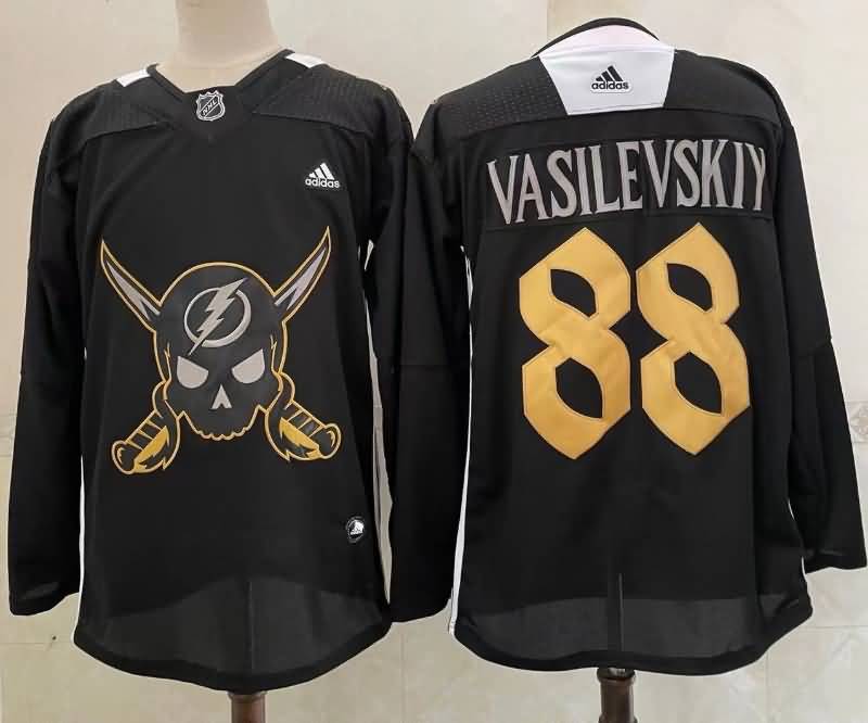 Tampa Bay Lightning Black #88 VASILEVSKIY NHL Jersey Tampa Bay Lightning Black #88 VASILEVSKIY NHL Jersey