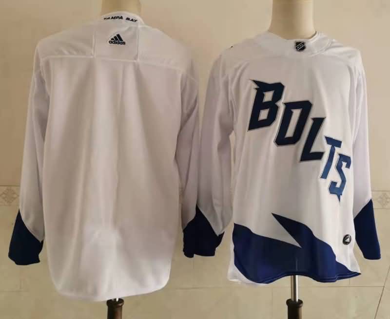 Tampa Bay Lightning White NHL Jersey Custom 02 Tampa Bay Lightning White NHL Jersey Custom 02