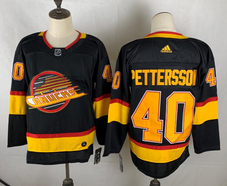 Vancouver Canucks Black #40 PETTERSSON NHL Jersey Vancouver Canucks Black #40 PETTERSSON NHL Jersey