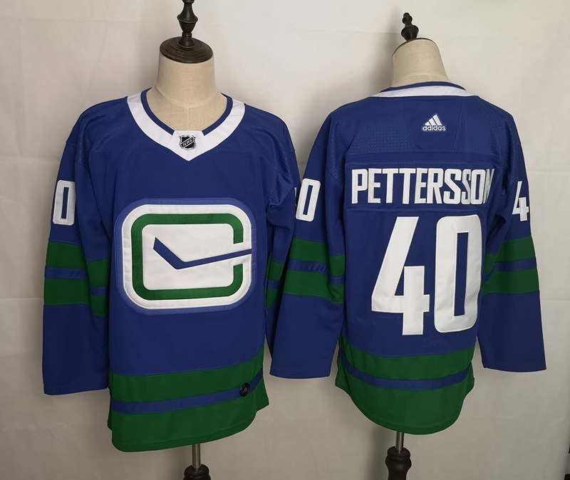 Vancouver Canucks Blue #40 PETTERSSON NHL Jersey Vancouver Canucks Blue #40 PETTERSSON NHL Jersey