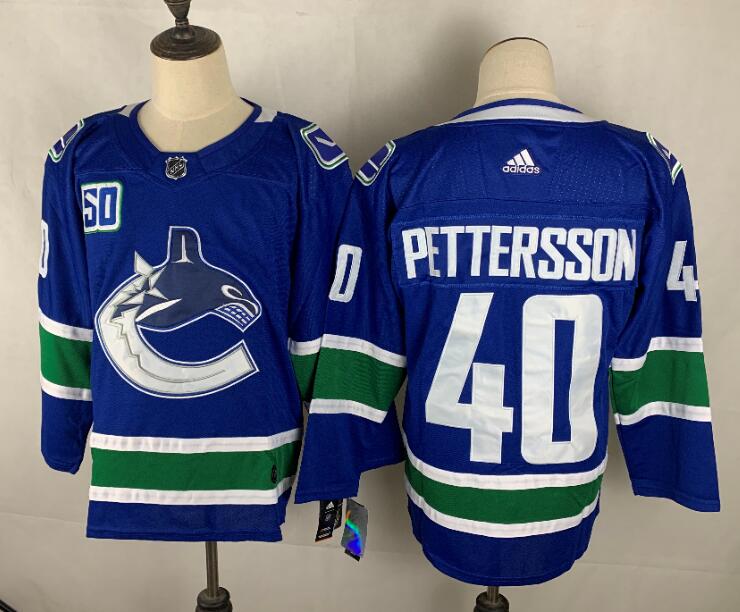 Vancouver Canucks Blue #40 PETTERSSON NHL Jersey 02 Vancouver Canucks Blue #40 PETTERSSON NHL Jersey 02
