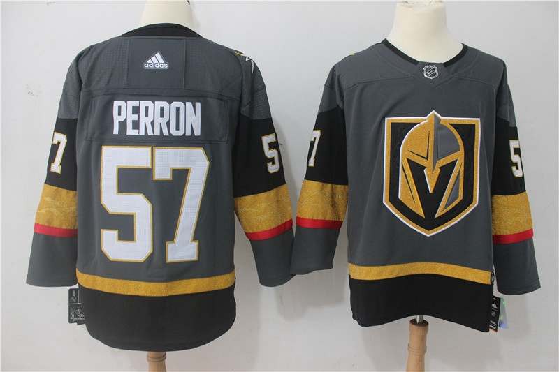 Vegas Golden Knights Grey #57 PERRON NHL Jersey Vegas Golden Knights Grey #57 PERRON NHL Jersey