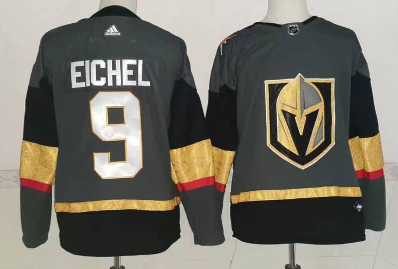 Vegas Golden Knights Grey #9 EICHEL NHL Jersey Vegas Golden Knights Grey #9 EICHEL NHL Jersey