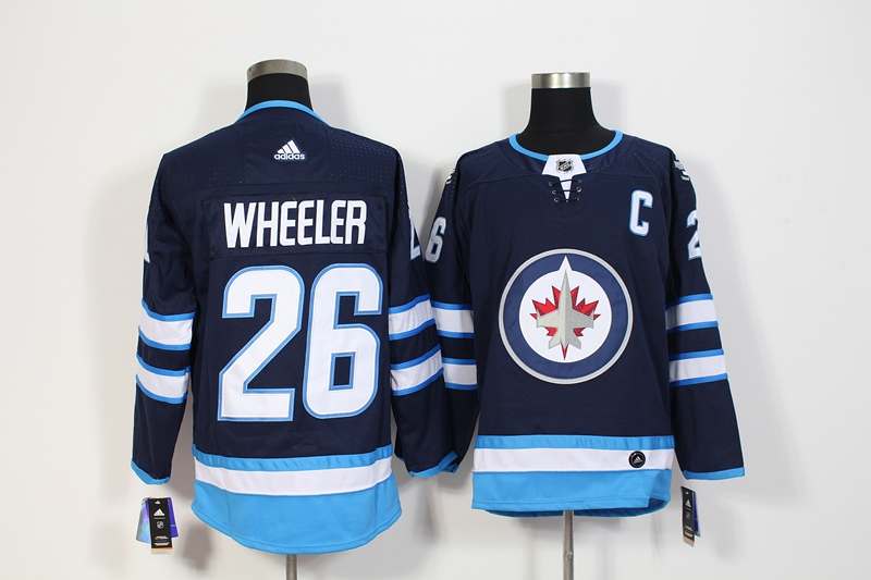 Winnipeg Jets Dark Blue #26 WHEELER NHL Jersey Winnipeg Jets Dark Blue #26 WHEELER NHL Jersey