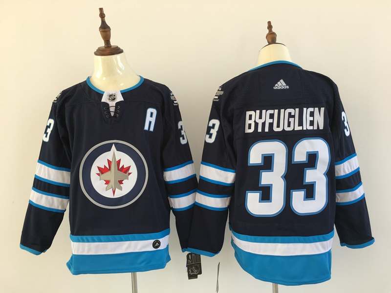 Winnipeg Jets Dark Blue #33 BYFUGLIEN NHL Jersey Winnipeg Jets Dark Blue #33 BYFUGLIEN NHL Jersey