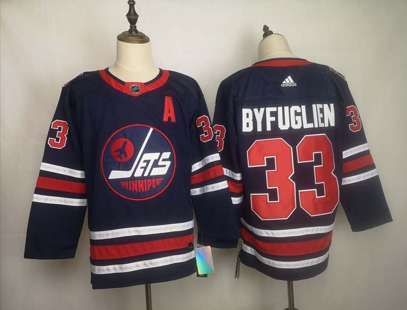 Winnipeg Jets Dark Blue #33 BYFUGLIEN Classics NHL Jersey Winnipeg Jets Dark Blue #33 BYFUGLIEN Classics NHL Jersey